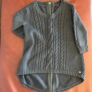 EMU Australia blue cable knit sweater